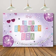 Rcoaror in My Birthday Era Backdrop Purple Disco Balls Girls Birthday Party Decorations Music Supers