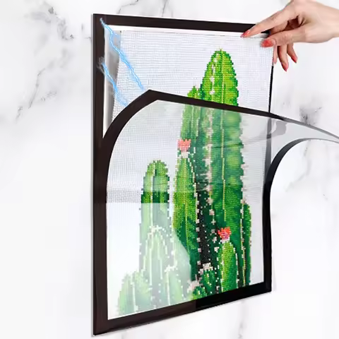 A3 A4 A5 A6 Self Adhesive Magnetic Photo Frame Sheet Black Removable Picture Frame for Fridge Glass 