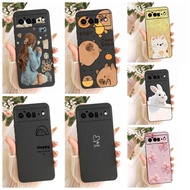 For Google Pixel 6 Pro 5G GLUOG Case Fashion Couple Style Soft Black Cover Capa For Google Pixel 6Pr
