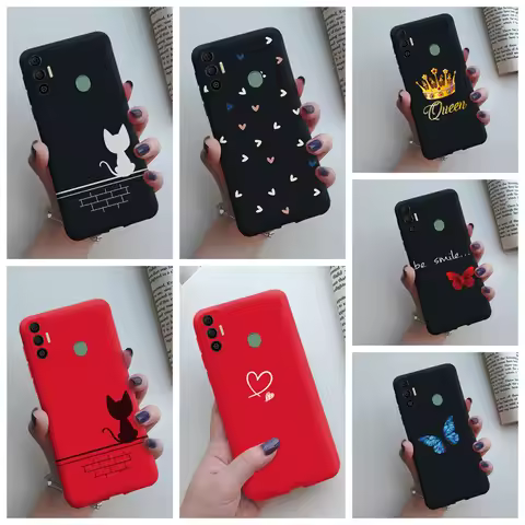 For Tecno Spark 7 7 Pro 8P Case Soft Cute Back Silicon Cartoon Cover Phone Cases For Tecno Spark 7 7