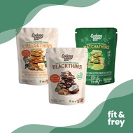 LADANG LIMA Blackthins / Cheesethins / Matchathins - Healthy Cookies Gluten Free / Healthy Biscuits 