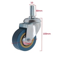 Caster Wheels Trolley Carriage Wear-resistant Universal Wheels with Brake M8M Mute3inch Tablet Promo