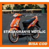 Metallic Orange Scotchette Candy Maroon Orange/ Motorcycle Sticker/