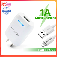 Bavin Original Mini Adapter Charger w/ USB Lightning Cable for iPhone ios