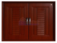 บานซิงค์คู่ Super L1 ลายเกล็ดมะฮอกกานี APSSU4-2L-MH