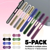 ตาข่ายกันฝุ่นโลหะพรีเมียม 5 ชิ้นสำหรับลำโพง iPhone 17 Pro Max/17 Air/16 Pro Max/16E/15 Plus/14/13/12