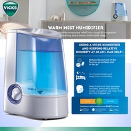 USA Vicks Warm Mist Humidifier with Auto Shut-Off 1 Gallon