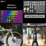 12PCS Lightning Road Bicycle Frame Sticker MTB BikeTopTube Helmet Waterproof DIY Decoration Durable 