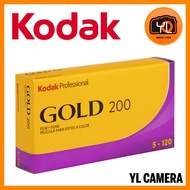 Kodak Professional Gold 200 Color Negative Film (120 Roll Film, 5-Pack)