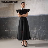 KARL LAGERFELD - FLARED MAXI SKIRT 235W1206 กระโปรง