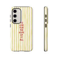 Yellow stripes Taylor Swift August Classic Lyrics Phone Case Samsung Galaxy S26 S25 S24 S23 S22 S21 