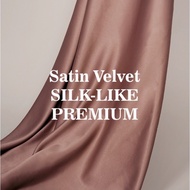 Kain satin velvet bridesmaid