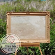 Gold carved Belgian photo frame, size. 16R 16RS/ - vintage photo Frame