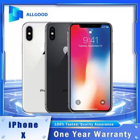 Original iPhone X Mobile Phone 3D Touch 3GB RAM 64GB/256GB ROM Face ID 5.8" OLED Screen 12MP+7MP Hex
