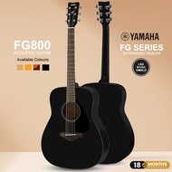 Yamaha FG800 41" Dreadnought Solid Sitka Spruce Top Acoustic Guitar Black (FG 800)