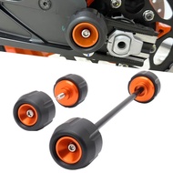 Motorcycle Accessories Front & Rear Axle Fork Crash Sliders Wheel Protector Fit For RC390 RC 390 202