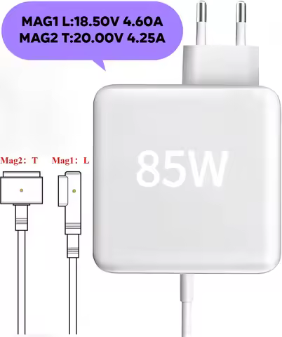 Compatible with MacBook Air 85W T/L-Tip Charger Computer Adapters for MacBook Pro/Air 13" 15"&17"Mod