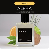 [DECANT] HMNS - Alpha | Trial Decant 3 ml & 5 ml Eau de Parfum Bottle