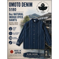 OMOTO DENIM 5180 8oz NATURAL INDIGO DYED SHIRTS