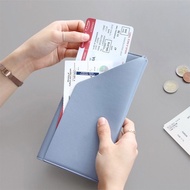 japan wallet zip wallet Beg pasport pemegang pasport PU perniagaan Korea, beg pasport pelbagai fungs