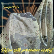 PREMIUM SILK CHIFFON FABRIC WITH ABSTRACT MOTIF - ABSTRACT MOTIF CHIFFON FABRIC PRICE 0.5M