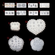 ARIN Bear Flower Star Moon Love Five-pointed Star Mold Resin Casting Silicone Mold Epoxy Nail Art Decor Pendant Jewelry