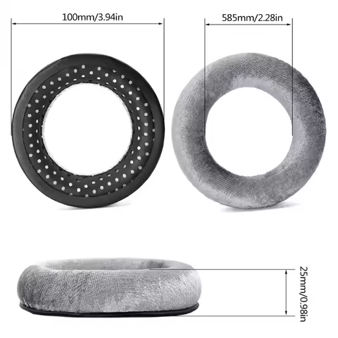 Replacement velvet Ear Pads Compatible with Beyerdynamic DT990 / DT880 / DT770 PRO Headphones Gamer 