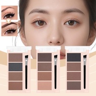 4-color Eyebrow Powder Shadow Three-dimensional Eyebrow Shape Long Lasting Natural Sweat-proof Q4o0