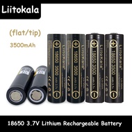 LiitoKala 18650 3.7V Rechargeable Lithium Battery 3500mAh 3.7V Original  Battery (tip/flat) optional