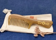 綠檀原木梳 防靜電