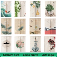 Door Noren Hanging Curtain Kitchen Bedroom Entrance Chinese Auspicious Pattern Decoration Screen Curtains