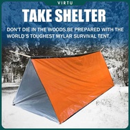 TENDA TaffSPORT Emergency Tent Shelter Camping Thermal Tube Tent 150x240cm - RM15