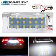 OPENMALL 2Pcs License Plate Light Error Free License Plate Lights Canbus Full LED Number White For B