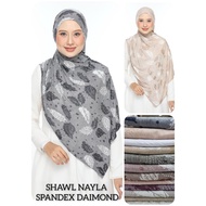 BORONG - SHAWL COTTON JERSEY NAYLA SPANDEX DIAMOND PRINTED