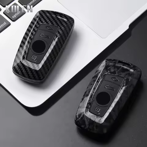 ABS Carbon Fiber Car Key Case Cover For BMW 1 3 5 7 Series X1 X3 X4 X5 X6 X7 F10 F15 F16 F20 F30 F18