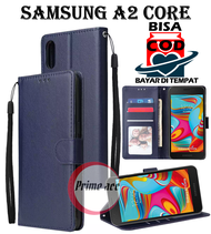 SAMSUNG A2 CORE FLIP CASE - LEATHER CASE FLIP UNTUK SAMSUNG A2 CORE / FLIP WALLET KULIT UNTUK SAMSUN