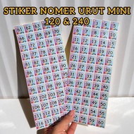 MINI MASSAGE NUMBER STICKERS 1-120 MASSAGE NUMBER STICKERS 1-240 MASSAGE NUMBER STICKERS/ CUTE NUMBE