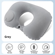 Travel Inflatable Pillow Press Auto Inflation Foldable Pillow Outdoor Camping Office Rest Cushion