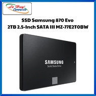 Samsung 870 Evo 2TB 2.5-Inch SATA III SSD Hard Drive (MZ-77E2T0BW) - Genuine Product