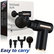 Mini Gun Urut Mudah Alih 6 Kelajuan/Portable 6 Speed Mini Massage Gun With 4 Head Compact Size Muscl