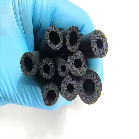 Length 1M to 40M Hollow O Type EPDM Foaming Strip EPDM Foaming Tube Inserted EPDM Rubber Foaming Hol