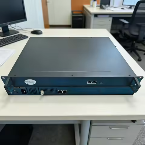 16-Channel IP to DVB-C Hotel Cable System Multiplexed Encrypted DVB-C IP QAM Modulator