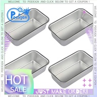 4Pcs Aluminum Alloy Loaf Tin Rectangular Non-Stick Bread Mould Bread Loaf Pans  Kitchen Dining Bar S