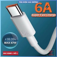 6A fast charging cable for XM USB - Type C. Type C fast charging cable, 67W fast charging cable, Typ