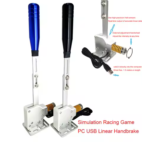 Pc Usb Linear Handbrake For G29/g25/g27/g920 For Thrustmaster T300rs/gt For Simagic Racing Game Simr