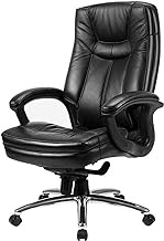 Boss Chair Office Chair Black Leather Height Adjustable Gaming Chairs Lumbar Support and Tilt Angle High Back Executive Computer Desk Chair Home Office Desk Chairs interesting