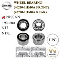 🚗 GALAS RODA NISSAN WHEEL BEARING (40210-1HM0A DEPAN)(43210-1HM0A BELAKANG) ALMERA WHEEL BEARING/ AL