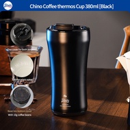 BINCOO ถ้วยกระติกน้ำร้อนเก็บความร้อนแก้วกาแฟนำความร้อนด้านในเป็นเซรามิกพกพาได้316 Mug Baja Tahan Kar