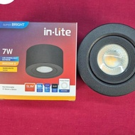 CAHAYA Adjustable inlite outbow downlight 5w 7w 9w 5 watt 7 watt 9 watt ins236r white black/ light 3