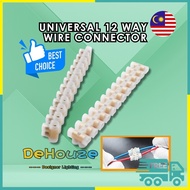 Dehouze Wire Connector Terminals / 12 Possition Connecter / Transparent Universal Wire Connector (A-